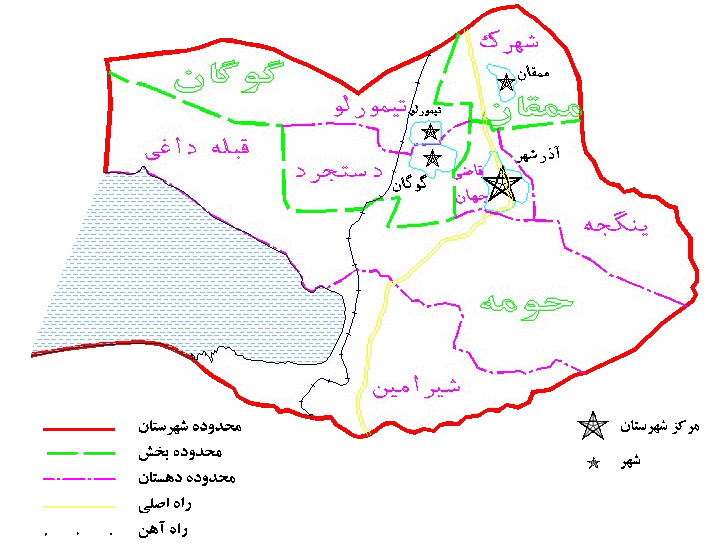 azarshahr map