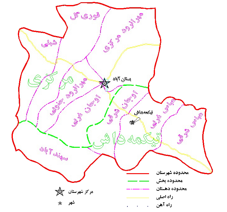 bostanabad map