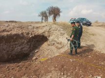 کشف محل حفاری غیرمجاز در جوار اثر ثبتی قلعه بختک ملکان
